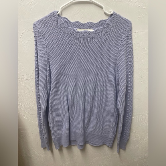 Loft Purple Knit Sweater - Picture 1 of 4